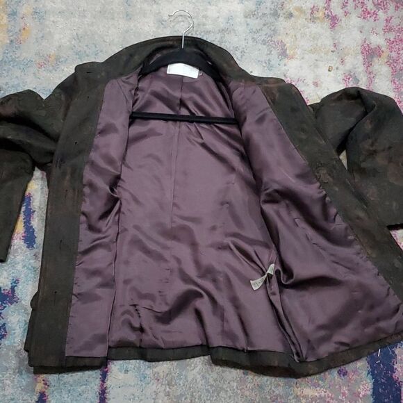 Badgley Mischka Floral Lace Jacket Size 12 - Picture 10 of 12